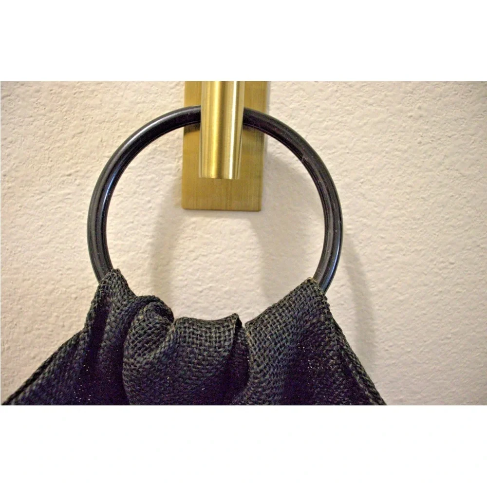 Vintage Basket Purse Bucket Bag East Texas Handbag Co 60s - 70s Artisanal Resort - Picture 6 of 9